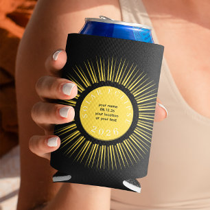 Rafraîchisseur Pour Canette Éclipse solaire totale 2026 votre texte personnali