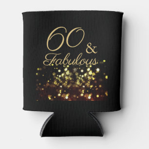 Rafraîchisseur Pour Canette Elégant 60 et Fabulous Black and Gold