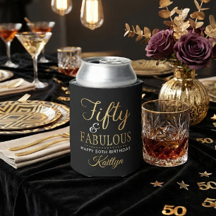 Rafraîchisseur Pour Canette Elegant Cinquante et Fabuleux ! Soirée du 50e anni