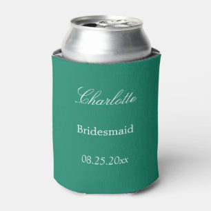 Rafraîchisseur Pour Canette Élégant Émeraude Bridesmaid Faver Peut Rafraîchir