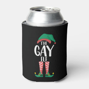 Rafraîchisseur Pour Canette Elfe Gay LGTBQ Tenue de Noël de Famille Assortie