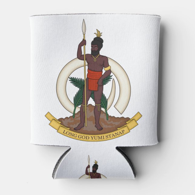 Rafraîchisseur Pour Canette emblème du vanuatu (Devant)