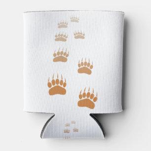 Rafraîchisseur Pour Canette Empreinte de patte d'ours grizzli dégradé
