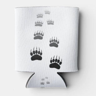 Rafraîchisseur Pour Canette Empreinte de patte d'ours noir dégradant