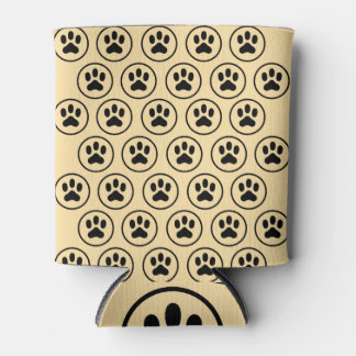 Rafraîchisseur Pour Canette Empreintes de pattes de chien noir mignon - Glaciè