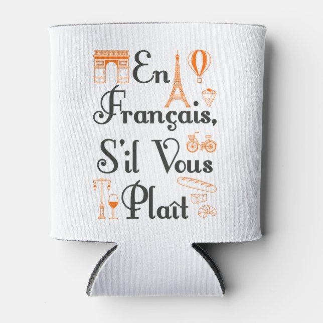 Rafraîchisseur Pour Canette En Francais S'il Vous Plait Enseignant Français (Devant)