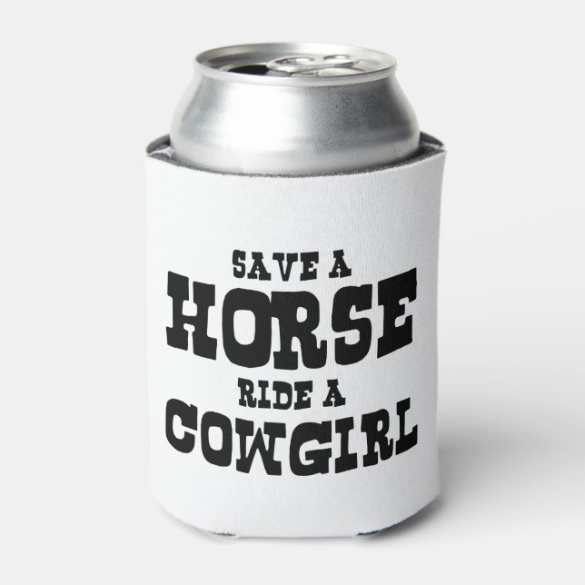 RAFRAÎCHISSEUR  POUR CANETTE ENREGISTRER UN CHEVAL UNE COWGIRL (Can devant)