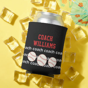 Rafraîchisseur Pour Canette Entraîneur De Baseball Personnalisé Peut Cooler