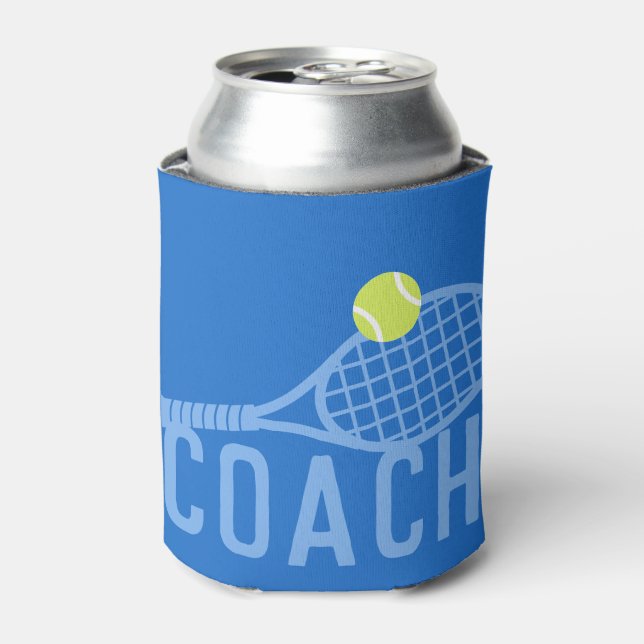 Rafraîchisseur Pour Canette Entraîneur de tennis Personnalisé Moderne (Can devant)