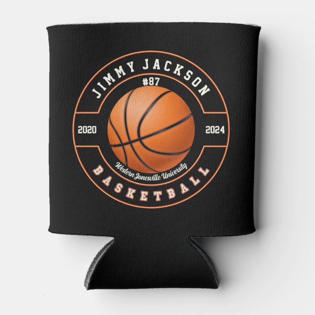 Rafraîchisseur Pour Canette Équipe - Université - Basketball scolaire (Devant)