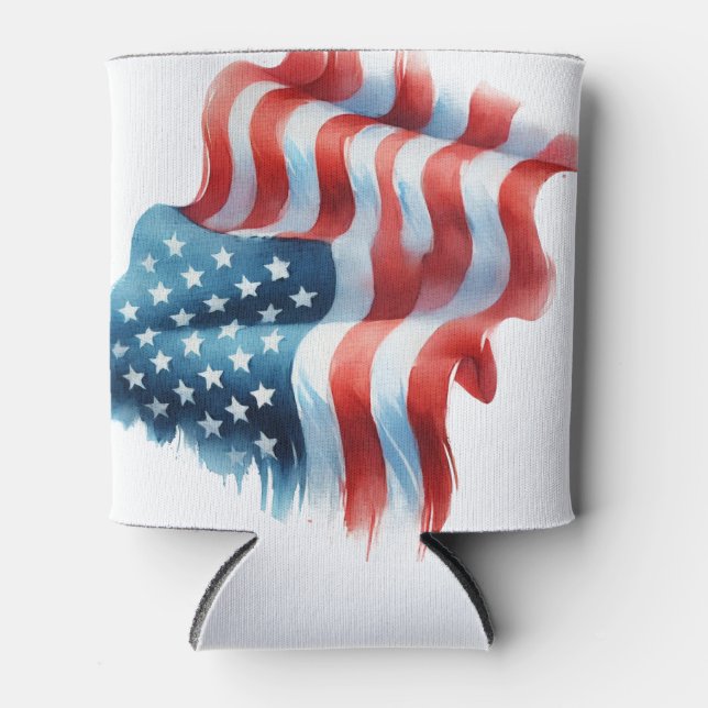 Rafraîchisseur Pour Canette États-Unis Drapeau américain Stars & Stripes (Devant)