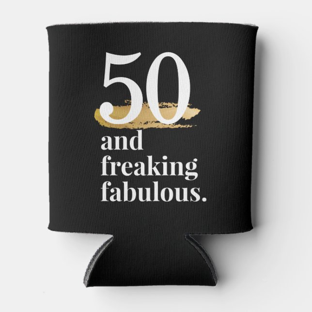 Rafraîchisseur Pour Canette Fabuleux Fabuleux Anniversaire Personnalisé Âge Pe (Devant)