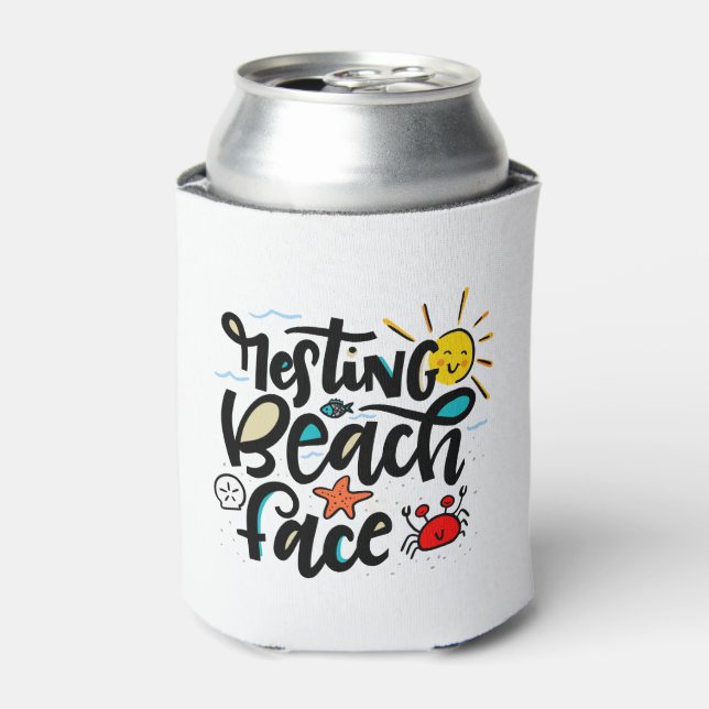 Rafraîchisseur Pour Canette Face de plage de repos (Can devant)