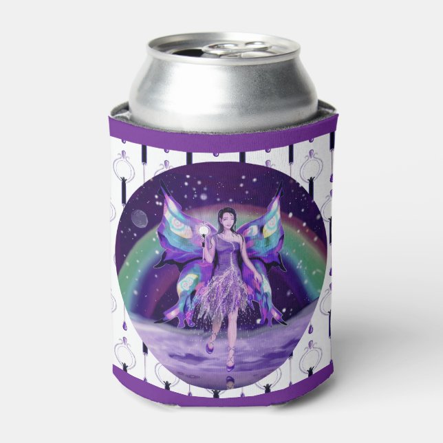 Rafraîchisseur Pour Canette Fée de pluie violette Can Cooler (Can devant)
