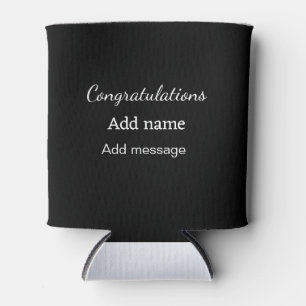 Rafraîchisseur Pour Canette Félicitations ajouter un message de nom simple dip
