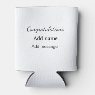 Rafraîchisseur Pour Canette Félicitations ajouter un message de nom simple dip