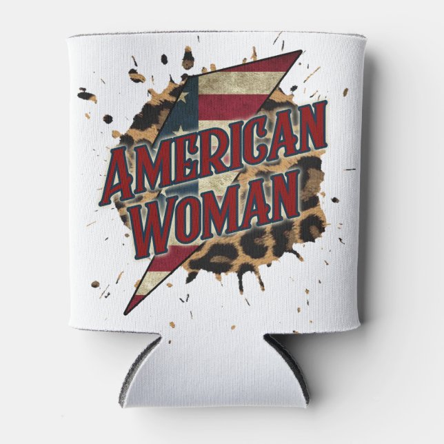 Rafraîchisseur Pour Canette Femme américaine (Devant)