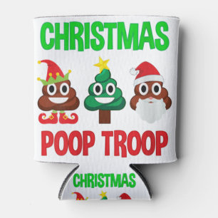 Rafraîchisseur Pour Canette Femme noël poop troupe de troupe emoji