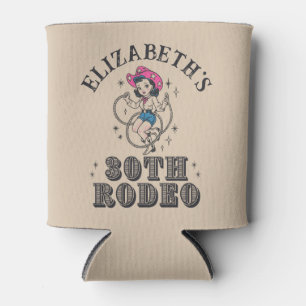 Rafraîchisseur Pour Canette Fête d'anniversaire de 30 ans Cowgirl Rétro Vintag