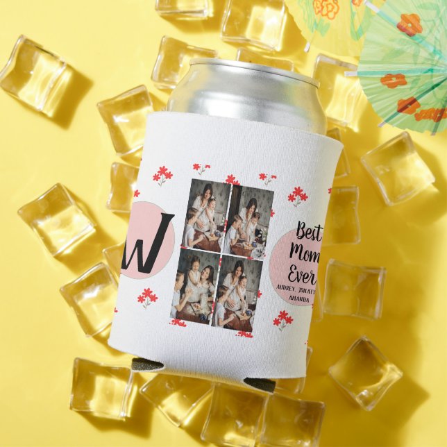 Rafraîchisseur Pour Canette Fête des mères personnalisées, photo collage cadea (Été in situ)