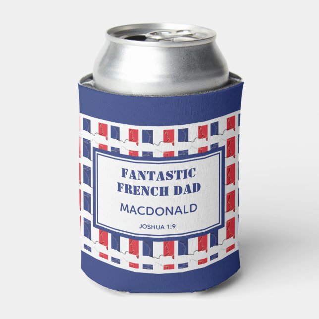 Rafraîchisseur Pour Canette Fête des pères FANTASTIQUE PÈRE FRANÇAIS Personnal (Can devant)