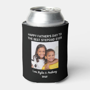 Rafraîchisseur Pour Canette fête des pères Meilleure Stepdad Jamais photo No