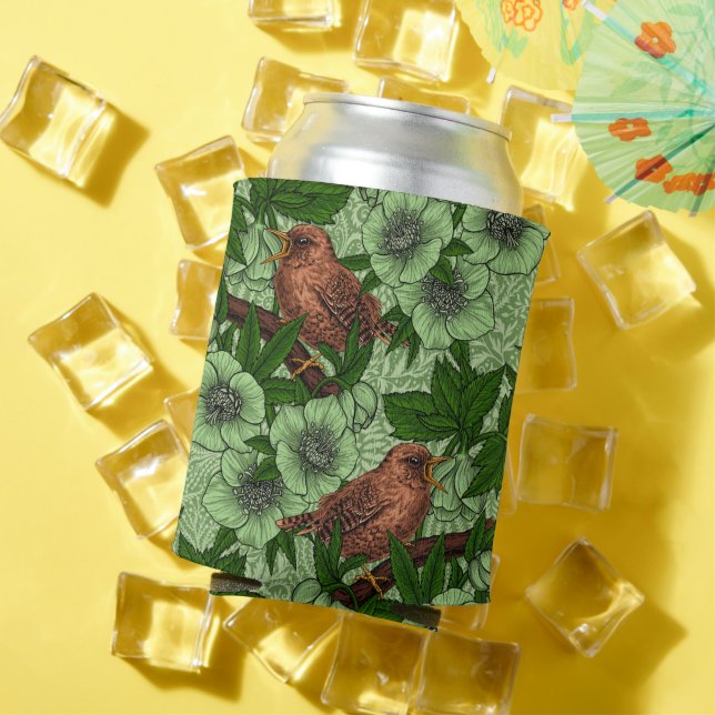 Rafraîchisseur Pour Canette Feu et hellebore, vert clair (Été in situ)