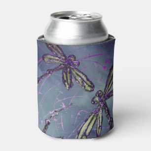 Rafraîchisseur Pour Canette Feu nocturne violet de libellule