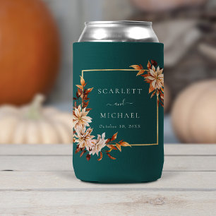 Rafraîchisseur Pour Canette Feuilles d'automne sarcelle