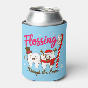 Rafraîchisseur Pour Canette Filer à travers la neige Noël Dentiste Dents