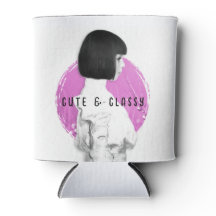 Fille mignonne et classe rose et noir