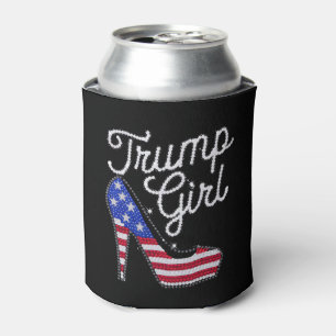Rafraîchisseur Pour Canette Fille Trump Chaussure à Talon Haut Drapeau América