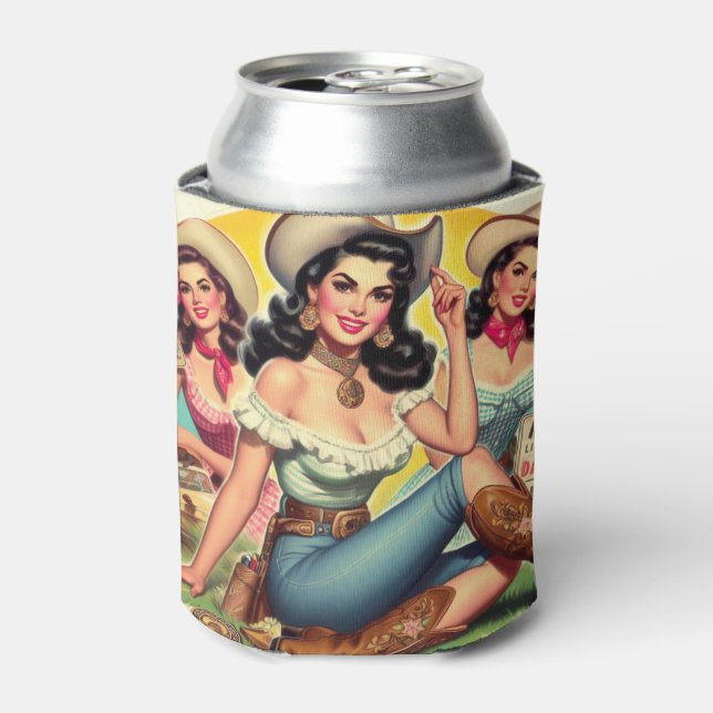 Rafraîchisseur Pour Canette Filles vintages (Can devant)