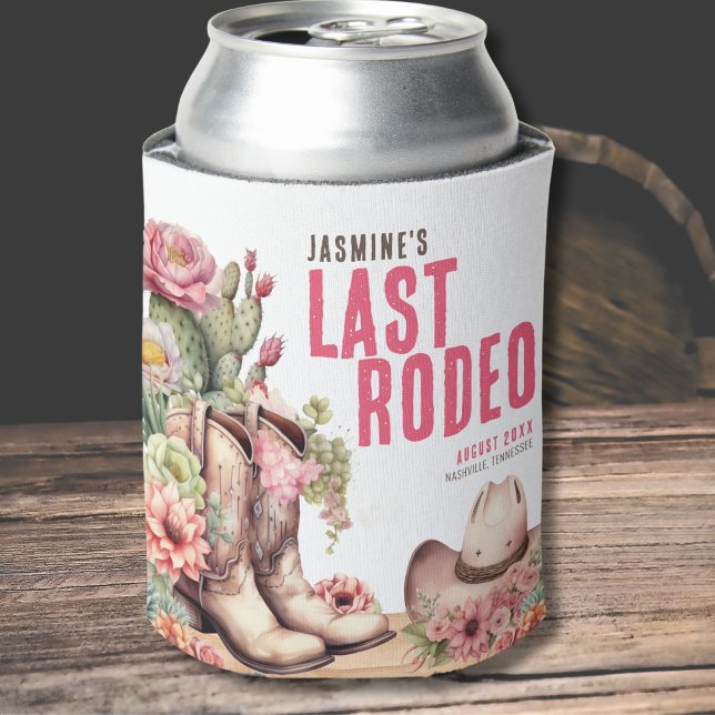 Rafraîchisseur Pour Canette Filles Week-end Country Bachelorette (Last Rodeo Girls Weekend Cowgirl Bachelorette Can Cooler)