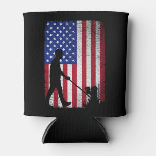 Rafraîchisseur Pour Canette Finisseur en béton américain Drapeau patriotique