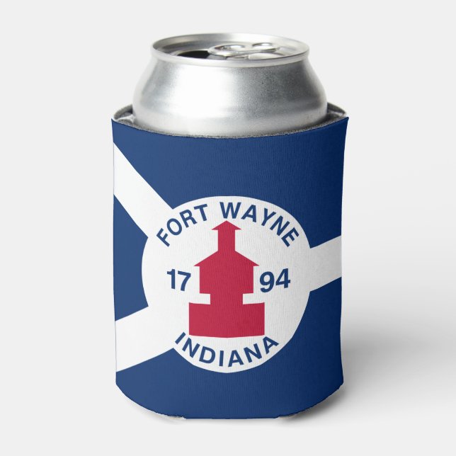 Rafraîchisseur Pour Canette Flag Fort Wayne, Indiana Can Cooler (Can devant)