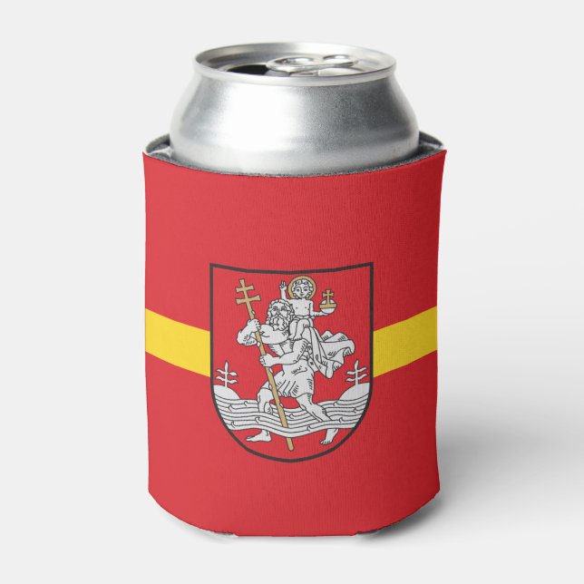 Rafraîchisseur Pour Canette Flag of Vilnius, Lithuania Can Cooler (Can devant)