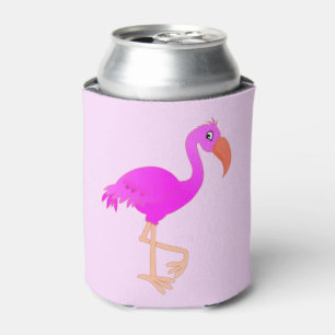 Rafraîchisseur Pour Canette Flamant rose mignon - Heureux