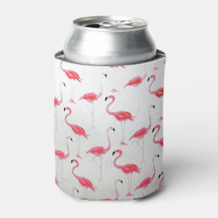 Rafraîchisseur Pour Canette Flamant rose rose Flamant rose de dessin Artiste r