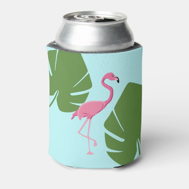 Rafraîchisseur Pour Canette Flamant rose rose personnalisé Tropical (Can Dos)