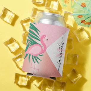 Rafraîchisseur Pour Canette Flamant rose rose tropical