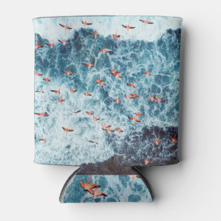 Rafraîchisseur Pour Canette Flamants roses des Caraïbes : La scène de vol de l