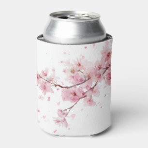 Rafraîchisseur Pour Canette Fleur de cerisier rose Sakura aquarelle floral mig