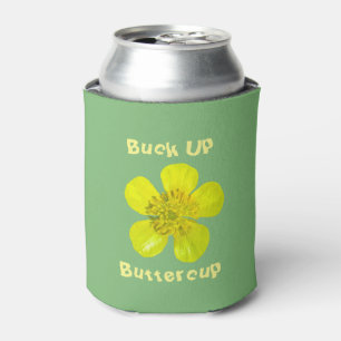 Rafraîchisseur Pour Canette Fleur de tasse à beurre en flammes. Buck Up Butter