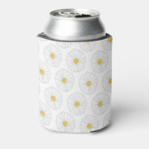 Rafraîchisseur Pour Canette Fleur Jardin Floral Jaune Blanc