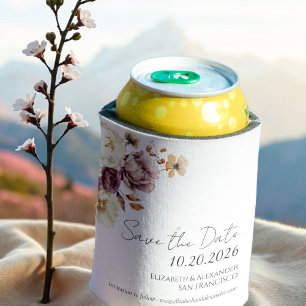 Rafraîchisseur Pour Canette Fleur sauvage coloré Mariage Boho