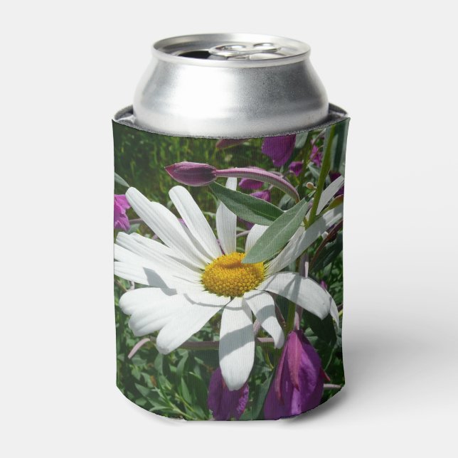 Rafraîchisseur Pour Canette Fleur sauvage Daisy et Fireweed (Can devant)