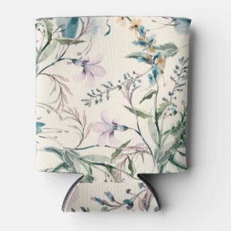 Rafraîchisseur Pour Canette Fleurs de champ Aquarelle Motif sans couture