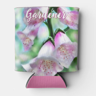 Rafraîchisseur Pour Canette Fleurs de digitale florales rose personnalisées po
