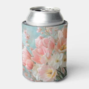 Rafraîchisseur Pour Canette Fleurs de printemps pastel doux Design Flore délic